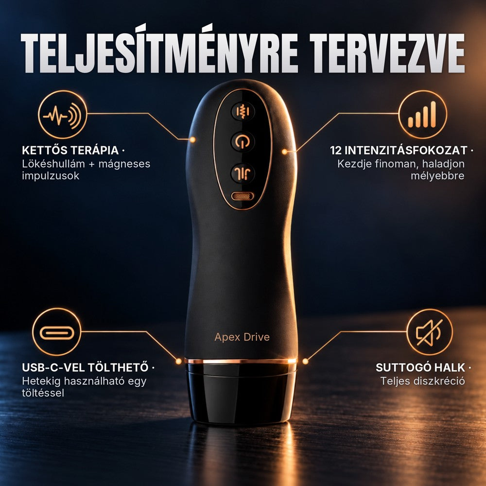 Apex Drive: 12 intenzitási fokozat egyetlen kompakt, tölthető eszközben.