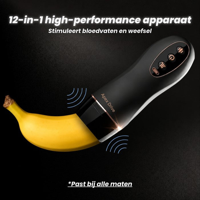 10 intensiteitsniveaus — begint zacht en groeit met je mee